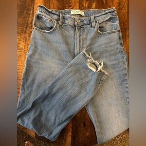 Size 6 Long Abercrombie & Fitch jeans, ankle straight ultra high rise
